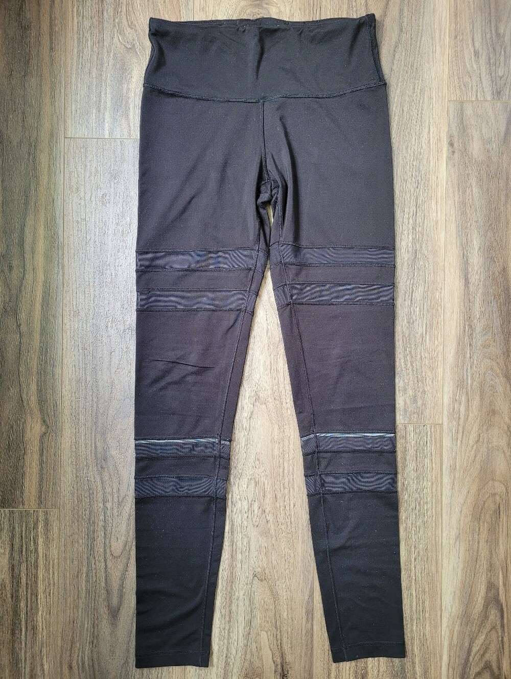Black Ivivva Mesh Panel Leggings/Pants